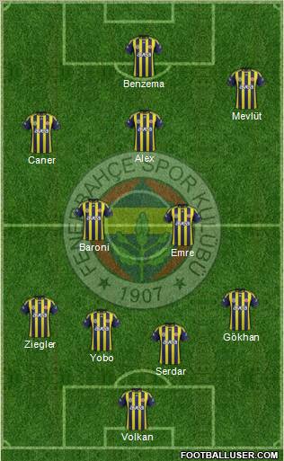 Fenerbahçe SK Formation 2011