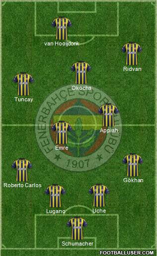 Fenerbahçe SK Formation 2011