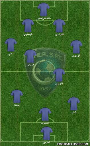 Al-Hilal (KSA) Formation 2011
