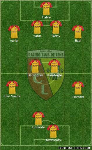Racing Club de Lens Formation 2011