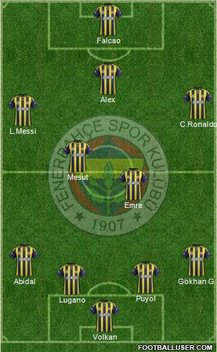 Fenerbahçe SK Formation 2011