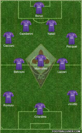 Fiorentina Formation 2011
