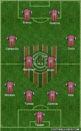 Chacarita Juniors football formation