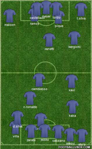 Pro Evolution Soccer Team Formation 2011