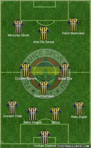 Fenerbahçe SK Formation 2011