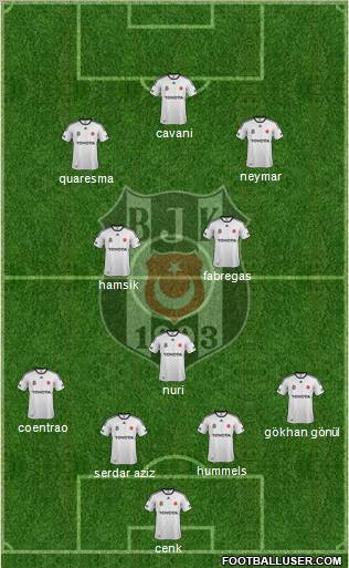 Besiktas JK Formation 2011