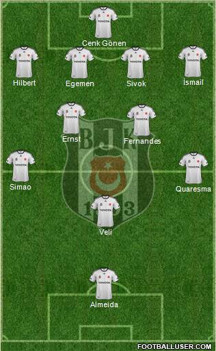 Besiktas JK Formation 2011