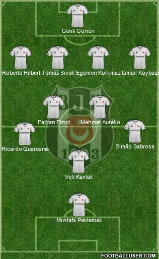 Besiktas JK Formation 2011