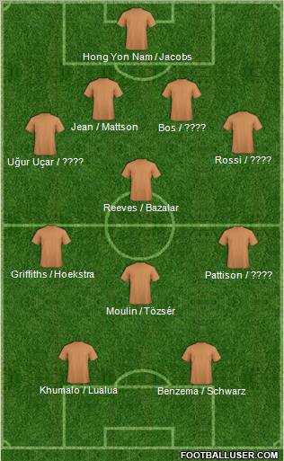 Pro Evolution Soccer Team Formation 2011