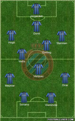 Club Brugge KV Formation 2011