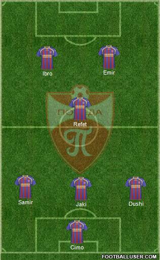 FK Pobeda Prilep Formation 2011