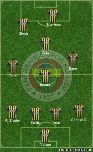 Fenerbahçe SK Formation 2011