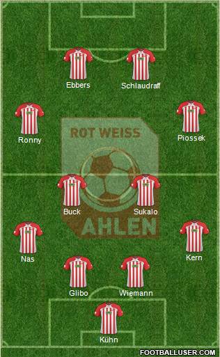 Rot Weiss Ahlen Formation 2011