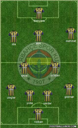 Fenerbahçe SK Formation 2011