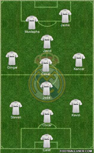 Real Madrid C.F. Formation 2011