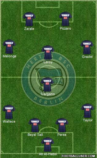 Hertha BSC Berlin Formation 2011