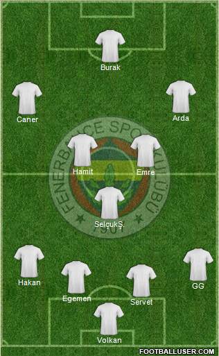 Fenerbahçe SK Formation 2011