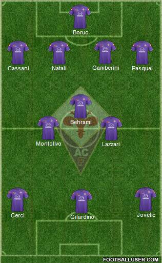 Fiorentina Formation 2011