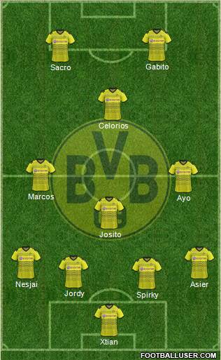 Borussia Dortmund Formation 2011