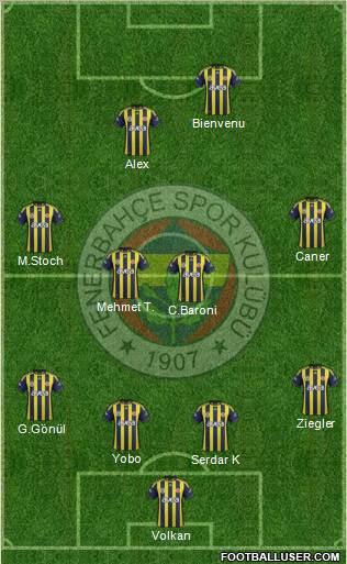 Fenerbahçe SK Formation 2011