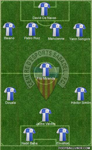 C.E. Sabadell Formation 2011