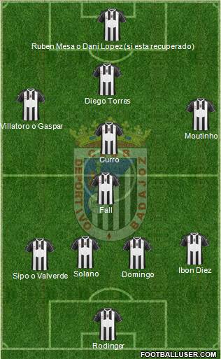 C.D. Badajoz S.A.D. Formation 2011