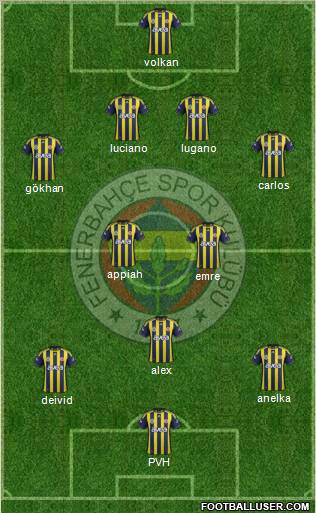 Fenerbahçe SK Formation 2011