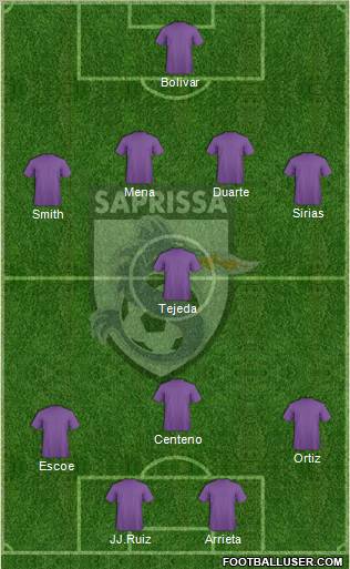CD Saprissa Formation 2011