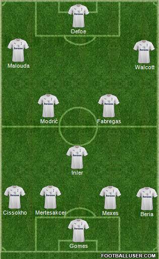 Tottenham Hotspur Formation 2011