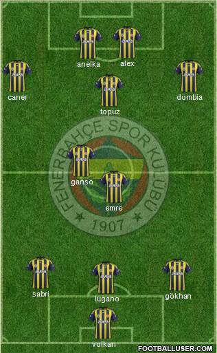 Fenerbahçe SK Formation 2011