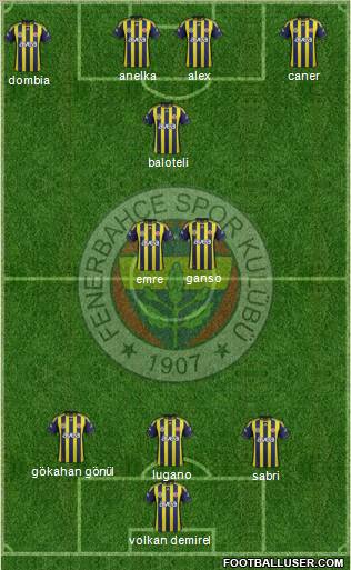 Fenerbahçe SK Formation 2011