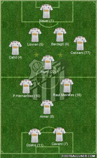 Santos FC Formation 2011