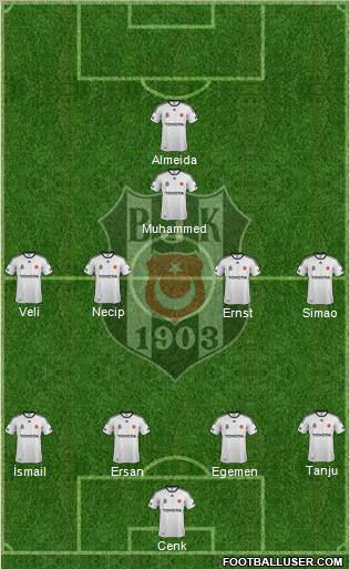 Besiktas JK Formation 2011