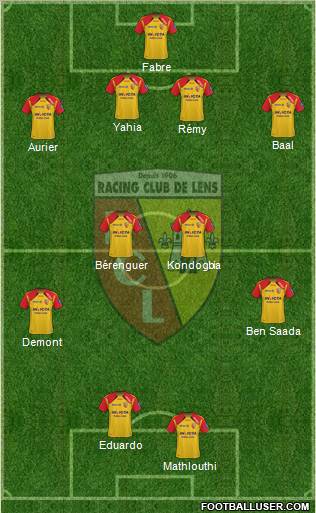 Racing Club de Lens Formation 2011
