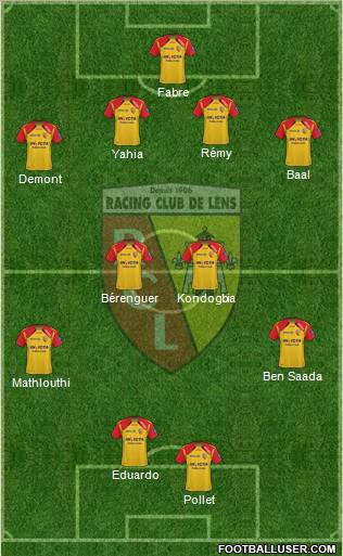 Racing Club de Lens Formation 2011