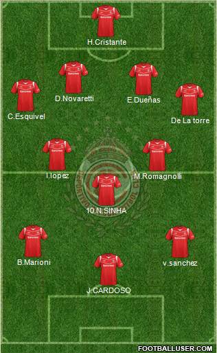Deportivo Toluca Formation 2011