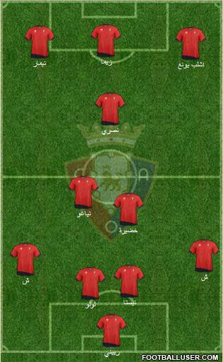 C. At. Osasuna Formation 2011
