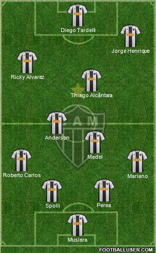 C Atlético Mineiro football formation