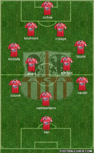 Athletic Club Ajaccien Football Formation 2011