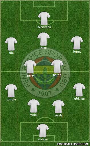 Fenerbahçe SK Formation 2011