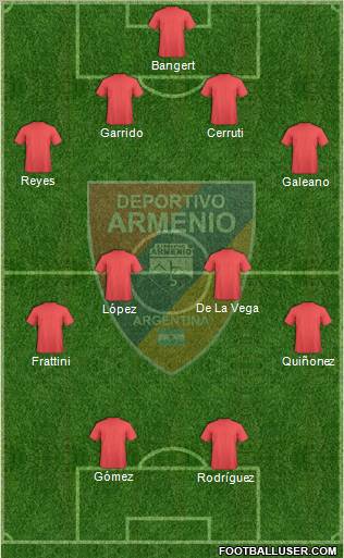 Deportivo Armenio Formation 2011