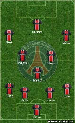 Paris Saint-Germain Formation 2011