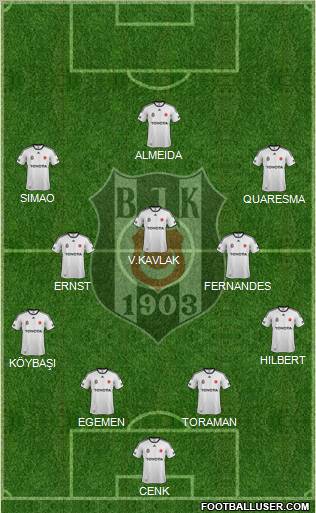 Besiktas JK Formation 2011