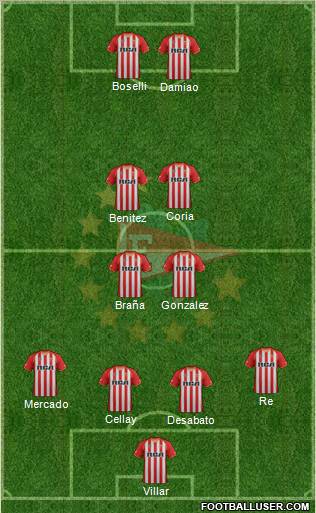 Estudiantes de La Plata Formation 2011