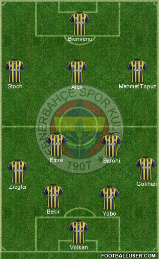Fenerbahçe SK Formation 2011
