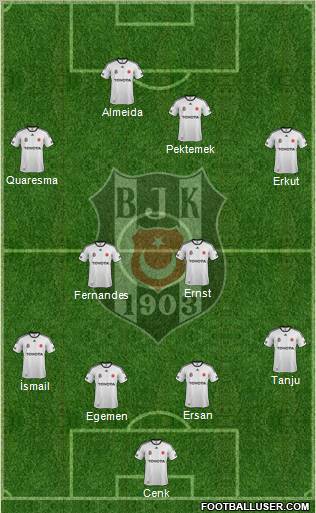 Besiktas JK Formation 2011