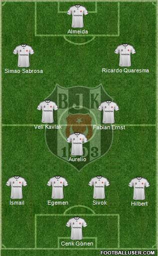 Besiktas JK Formation 2011