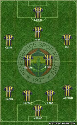 Fenerbahçe SK Formation 2011
