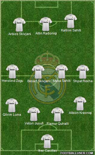 Real Madrid C.F. Formation 2011