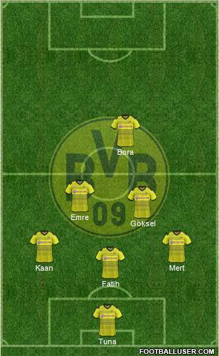 Borussia Dortmund Formation 2011